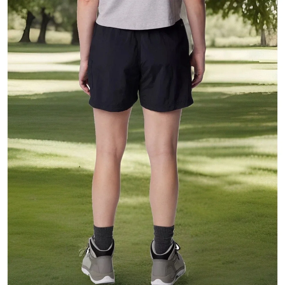 Columbia Sandy River Cargo Shorts, Black, Women Medium - NEW - Picture 5 of 8